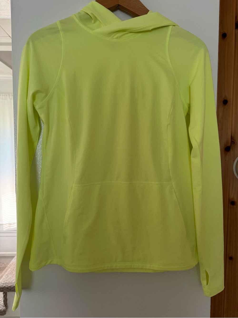 Fila Sport Neon Yellow Lightweight Hooded Sweatshirt